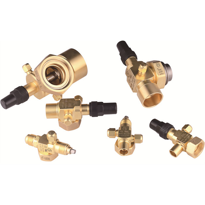 압력 DN4-DN50 냉장용 회전 잠금 서비스 밸브 및 피팅 40°C+150°C 및 0-4.5 MPa